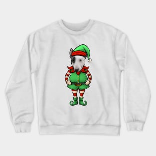 Bull Terrier Christmas Elf Crewneck Sweatshirt